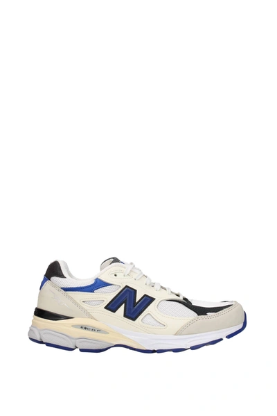 New Balance Made In Usa 990v3 "white/blue" Sneakers