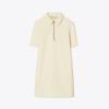 Tory Burch Crepe Polo Dress In New Ivory