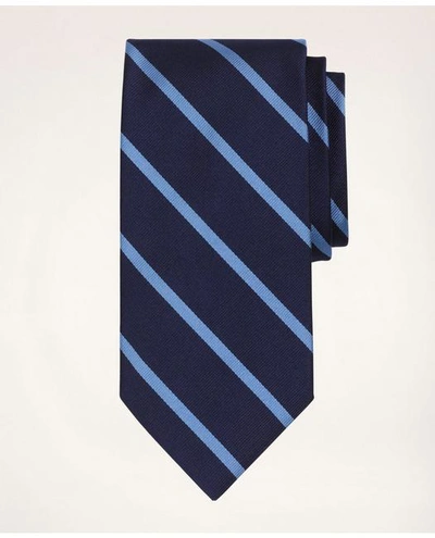Brooks Brothers Rep Tie | Navy/light Blue | Size Regular In Navy,light Blue