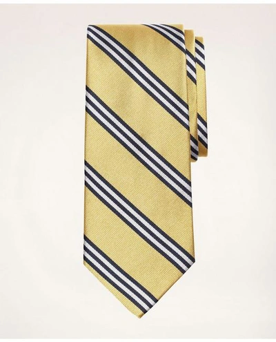 Brooks Brothers Rep Tie | Gold/navy | Size Regular In Gold,navy