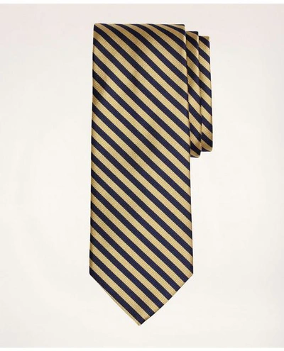 Brooks Brothers Rep Tie | Gold/navy | Size Regular In Gold,navy