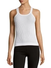 CARVEN Ribbed Tank Top,0400095104030