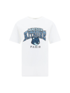 Maison Kitsuné Maison Kitsune T Shirt With Campus Fox Print In White