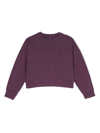 Dkny Logo-print Cotton Sweatshirt In Purple