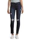 7 FOR ALL MANKIND Skinny-Fit Distressed Jeans,0400095195581