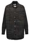 MM6 MAISON MARGIELA MM6 MAISON MARGIELA CRINKLED DENIM OVERSHIRT