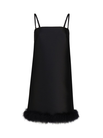 Sportmax Zip Detailed Sleeveless Dress In Black