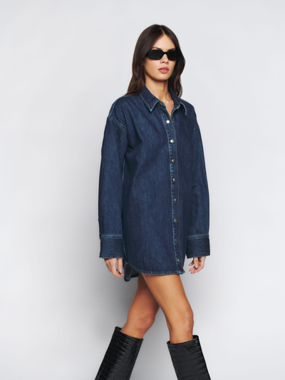 strapless open back dress CurveWow Denim Belted Oversized Shirt Dress Grey Wash – Curvewow