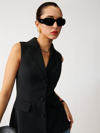 Reformation Billie Vest In Black