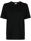Saint Laurent Oversized Cotton T-shirt In Noir