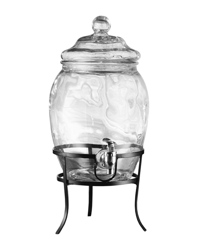 Stylesetter Fortuna Beverage Dispenser 2 Gal W/metal Stand In Clear