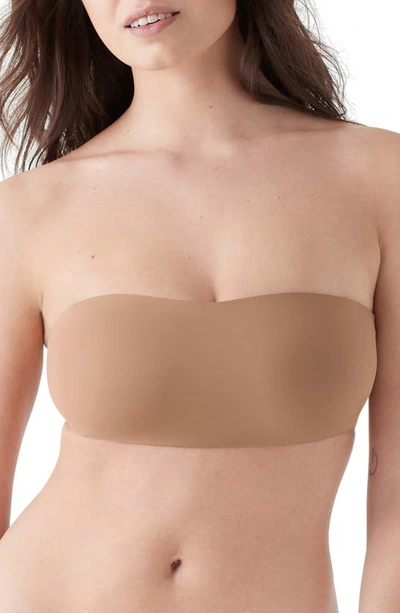 True & Co. Convertible Bandeau Bra In Bronzed
