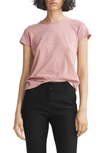 Rag & Bone The Slub Organic Pima Cotton T-shirt In Rose