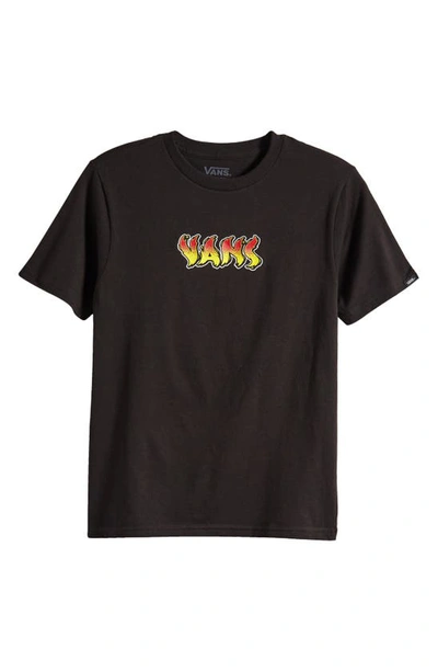 Vans Kids' Kustom Classic Cotton Graphic T-shirt In Black