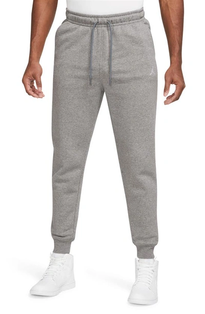 Jordan Men's  Brooklyn Fleece Sweatpants In Carbon Heather/white