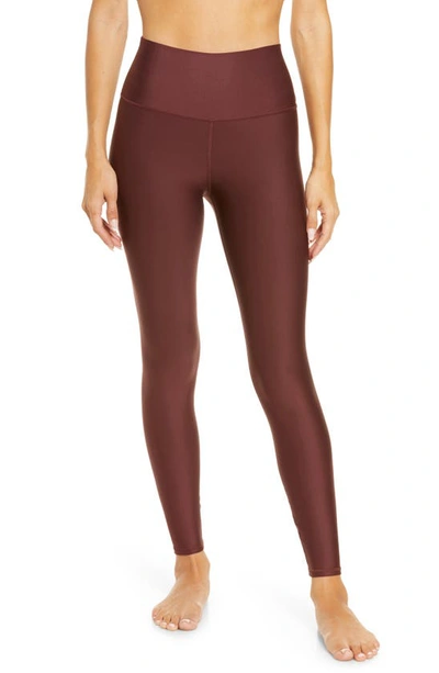 Alo Yoga Airlift High Waist Leggings In Cherry Cola