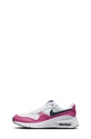 Nike Kids' Air Max Systm Sneaker In White/ Obsidian/ Pink