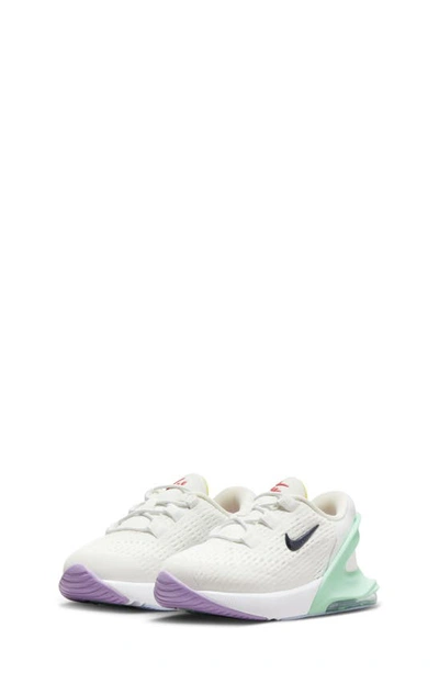 Nike Kids' Air Max 270 Go Sneaker In White/ Obsidian/ Emerald