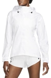 Nike Fast Repel Water Repellent Running Jacket In White