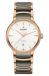 Rado Centrix Automatic Bracelet Watch, 39.5mm In White