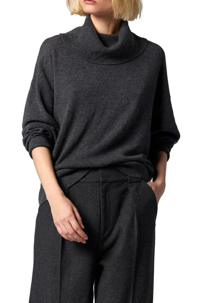 Equipment Mathilde Turtleneck Cashmere Sweater In Heather Grey