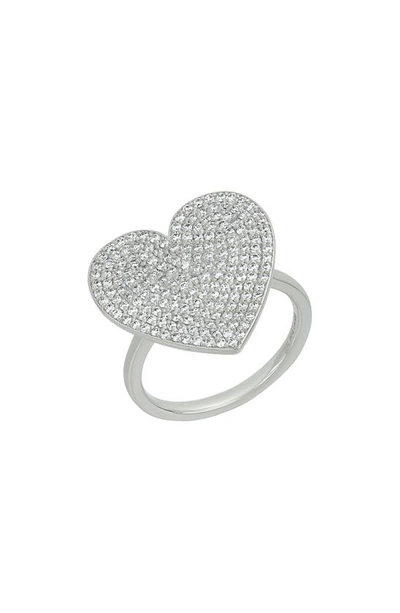Bony Levy Icon Pavé Diamond Heart Ring In 18k White Gold