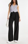 Asos Design Relaxed Pants In Black In Black