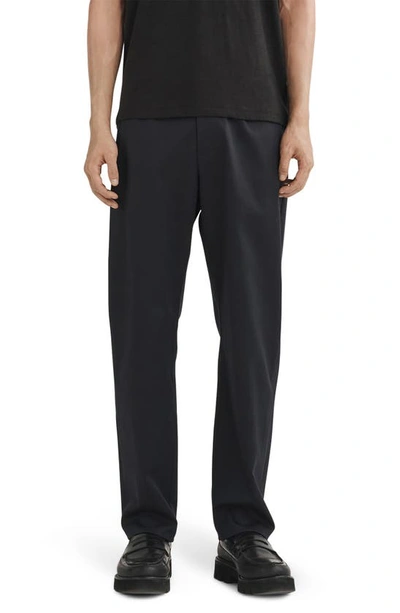 Rag & Bone Black Precision Flyweight Trousers In Parisian