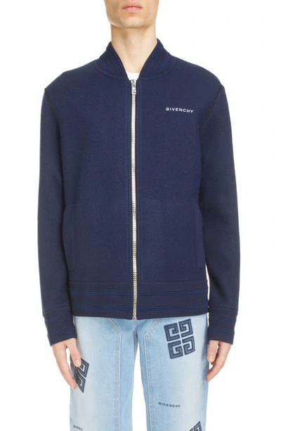 GIVENCHY 4G WOOL KNIT VARSITY JACKET