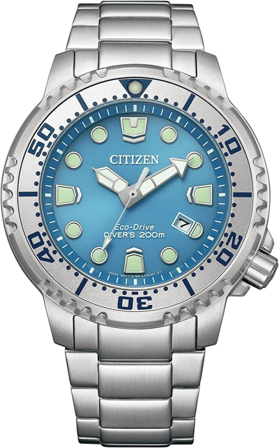 Pre-owned Citizen Bn0165-55l Promaster Marine Series Eco Drive Watch Ice Blue From Japan