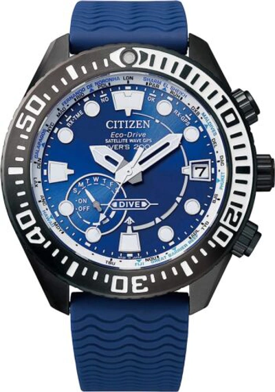 Pre-owned Citizen Promaster Cc5006-06l Eco-drive Marine Blue Watch Men Box