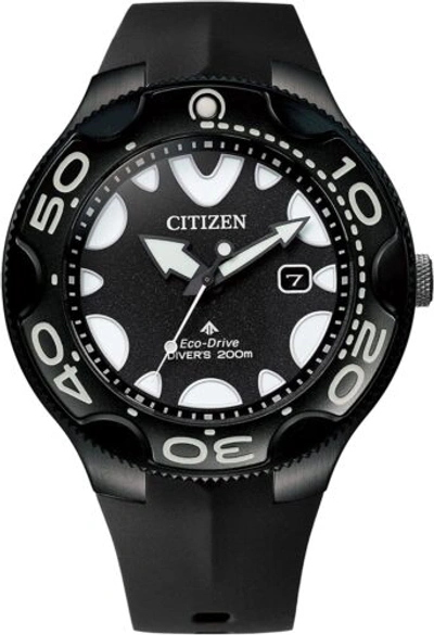 Pre-owned Citizen Promaster Bn0235-01e Sea Collection Orca Black Watch Men Box