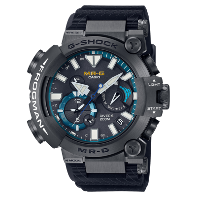 Pre-owned Casio G-shock Mr-g Frogman Black Rubber Strap Watch Mrgbf1000r1a