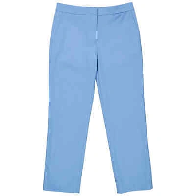 Pre-owned Burberry Ladies Emma Tailored Trousers In Topaz Blue