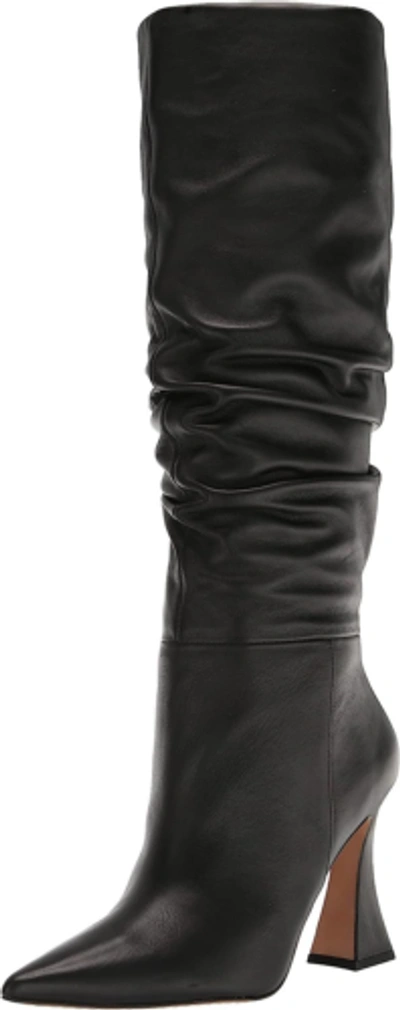 Pre-owned Vince Camuto Women's Alinkay Knee High Boot In Black