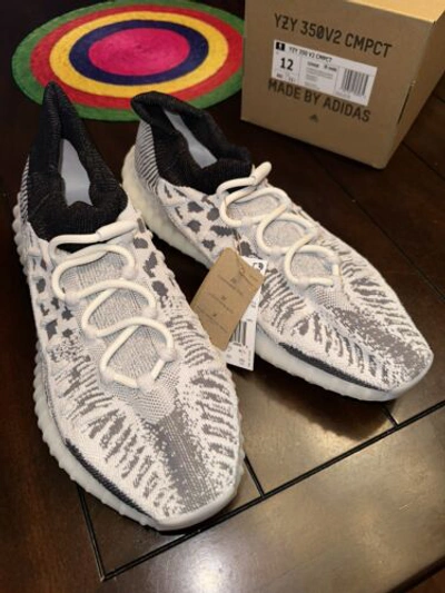 Pre-owned Yeezy 350 V2 Cmpct Panda - Size 12 In White