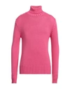 Capsule Knit Man Turtleneck Fuchsia Size M Wool In Pink