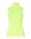 Seventy Sergio Tegon Seventy Venezia Woman Turtleneck Yellow Size L Wool, Acrylic In Yellow