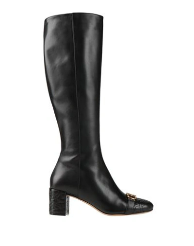 Ferragamo Woman Knee Boots Black Size 11 Calfskin