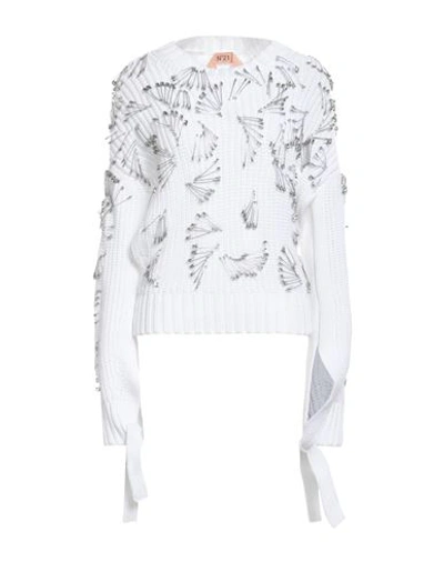 N°21 Woman Sweater White Size 6 Cotton