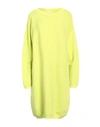 Vicolo Woman Mini Dress Acid Green Size Onesize Viscose, Polyester