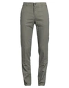 Camouflage Ar And J. Man Pants Military Green Size 40 Lycra, Cotton, Elastane In Green
