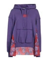 Versace Jeans Couture Woman Sweatshirt Purple Size L Polyester