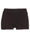 Ermanno Scervino Woman Shorts & Bermuda Shorts Dark Brown Size 4 Viscose, Polyester