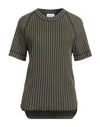 Ferragamo Woman Sweater Military Green Size M Polypropylene, Cotton, Silk In Green