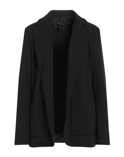 Amnè Woman Suit Jacket Black Size Xs Polyester, Elastane