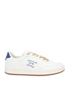 ACBC ACBC MAN SNEAKERS WHITE SIZE 8 SOFT LEATHER