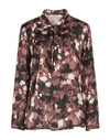 Caractere Caractère Woman Top Brown Size 8 Polyester In Brown
