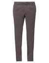 Quattro.decimi Quattro. Decimi Man Pants Lead Size 38 Cotton, Tencel, Silk, Elastane In Grey