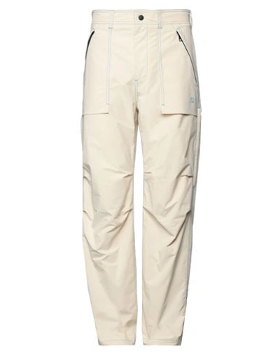 Msgm Man Pants Khaki Size 34 Cotton In Beige